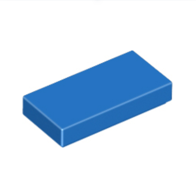 Blue Tile 1 x 2