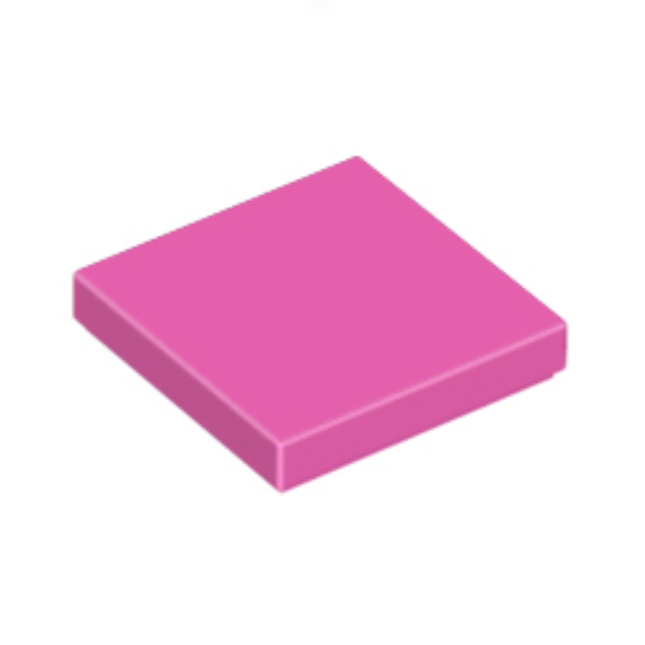 Dark Pink Tile 2 x 2