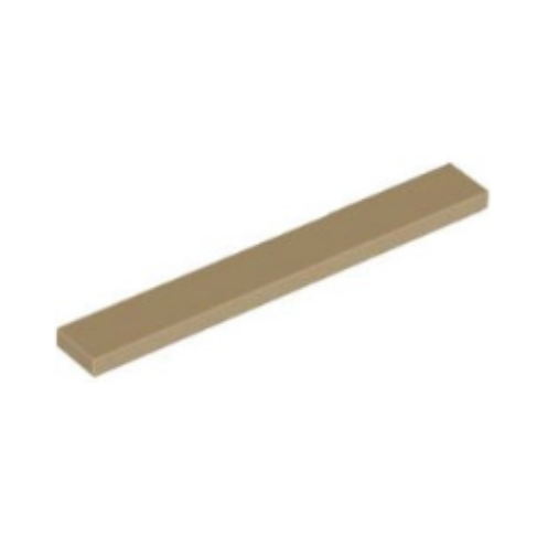 Dark Tan Tile 1 x 8