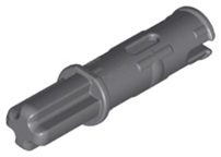 Dark Bluish Gray Technic, Axle 1L with Pin 2L with Friction Ridges