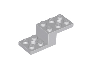 Light Bluish Gray Bracket 5 x 2 x 1 1/3 with 2 Holes and Bottom Tube