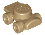 Dark Tan Minifigure Footgear Roller Skate