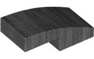 Pearl Dark Gray Slope, Curved 2 x 1 x 2/3