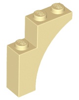 Tan Arch 1 x 3 x 3