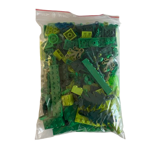 LEGO i lösvikt | 200 gram | Grön mix