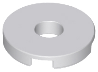 Light Bluish Gray Tile, Round 2 x 2 with Hole