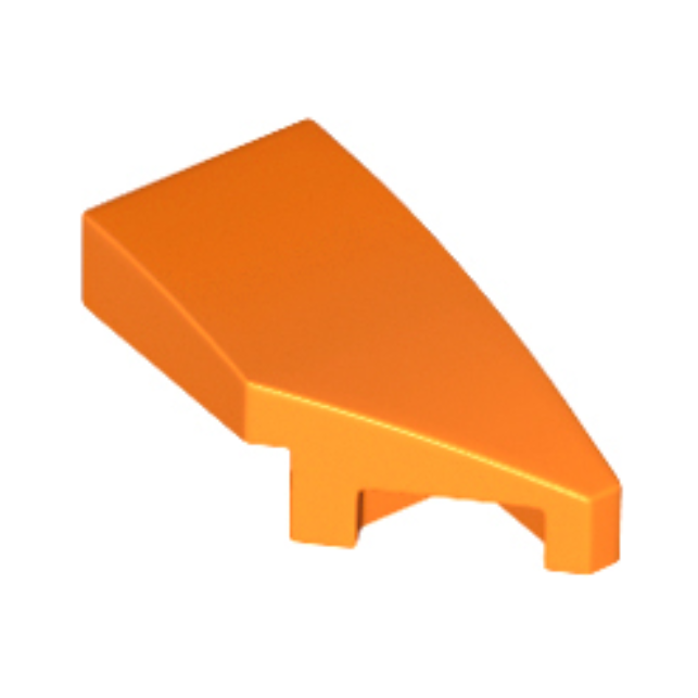 Orange Wedge 2 x 1 x 2/3 Right