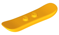 Bright Light Orange Minifigure, Utensil Snowboard Small