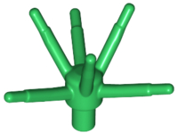 Green Plant Flower Stem with Bar and 6 Stems