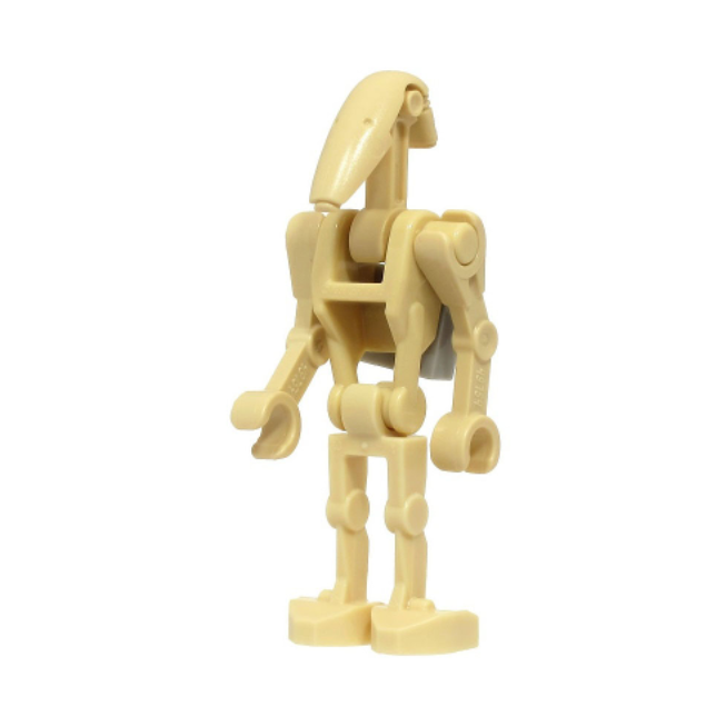 sw1320 Battle Droid - Tan, Angled Arms, Clip on Back