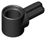 Black Technic, Axle and Pin Connector Hub with 1L Axle