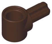 Dark Brown Technic, Axle and Pin Connector Hub with 1L Axle