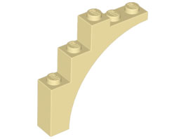 Tan Arch 1 x 5 x 4 - Continuous Bow