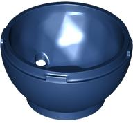 Dark Blue Container, Faceted, 4 x 4 x 1 2/3, Dragon Egg Bottom