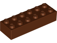 Reddish Brown Brick 2 x 6