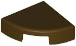 Dark Brown Tile, Round 1 x 1 Quarter