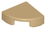 Dark Tan Tile, Round 1 x 1 Quarter