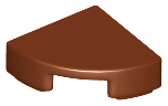 Reddish Brown Tile, Round 1 x 1 Quarter