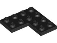 Black Plate 4 x 4 Corner