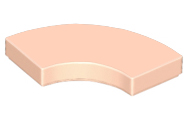 Light Nougat Tile, Round Corner 2 x 2 Macaroni