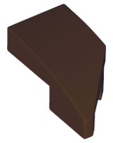 Dark Brown Wedge 2 x 1 x 2/3 Left
