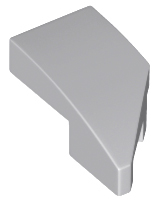 Light Bluish Gray Wedge 2 x 1 x 2/3 Left