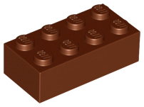 Reddish Brown Brick 2 x 4