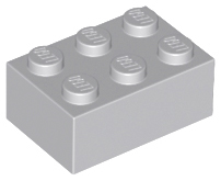 Light Bluish Gray Brick 2 x 3