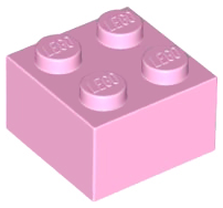 Bright Pink Brick 2 x 2