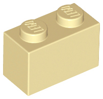 Tan Brick 1 x 2