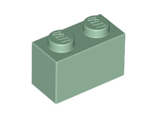 Sand Green Brick 1 x 2