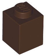 Dark Brown Brick 1 x 1