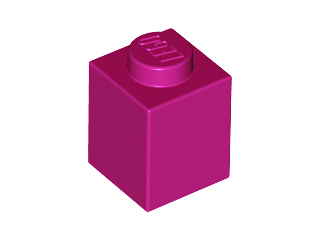 Magenta Brick 1 x 1