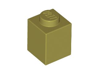 Olive Green Brick 1 x 1
