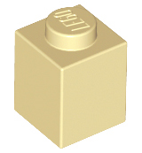 Tan Brick 1 x 1