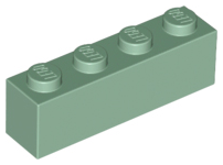 Sand Green Brick 1 x 4