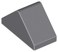 Dark Bluish Gray Slope 45 2 x 1 Double with Bottom Stud Holder