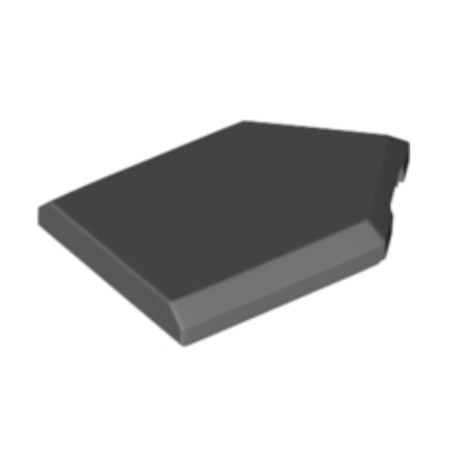 Dark Bluish Gray Tile, Modified 2 x 3 Pentagonal