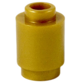 Pearl Gold Brick, Round 1 x 1