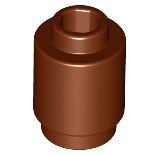 Reddish Brown Brick, Round 1 x 1