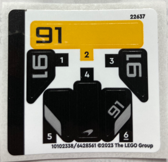 Sticker Sheet for Set 30657 - (10102338/6428561)