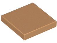 Medium Nougat Tile 2 x 2