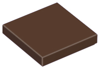 Dark Brown Tile 2 x 2