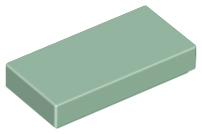 Sand Green Tile 1 x 2