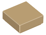 Dark Tan Tile 1 x 1