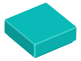 Dark Turquoise Tile 1 x 1