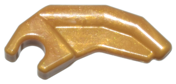 Pearl Gold Barb / Claw / Horn / Tooth with Clip, Angled