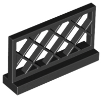 Black Fence 1 x 4 x 2 Lattice