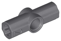 Dark Bluish Gray Technic, Axle and Pin Connector Angled #2 - 180 degrees