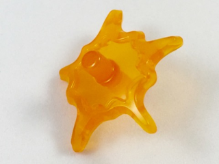 Trans-Orange Power Burst, Shield Small with Bar Ends